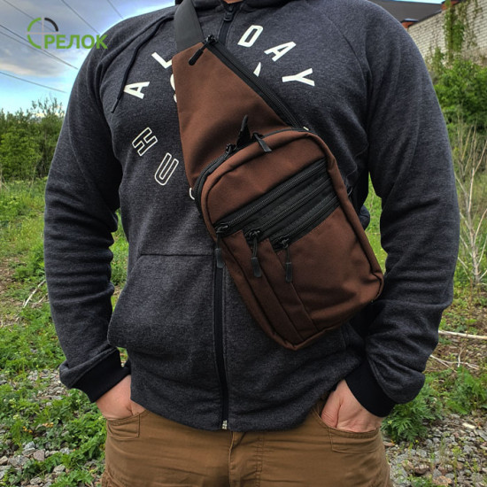 Сумка-кобура наплечная Стрелок СП-3 Elite, коричневая (Cordura)