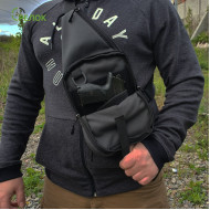 Сумка-кобура наплечная Стрелок СП-4 Elite, темно-серая (Cordura)