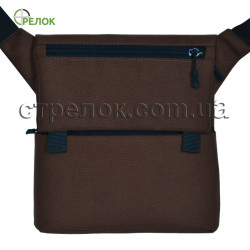 Сумка синтетическая плечевая с кобурой Стрелок СП-5, коричневая