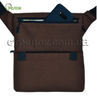 Сумка синтетическая плечевая с кобурой Стрелок СП-5, коричневая