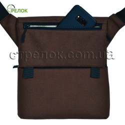 Сумка синтетическая плечевая с кобурой Стрелок СП-5, коричневая