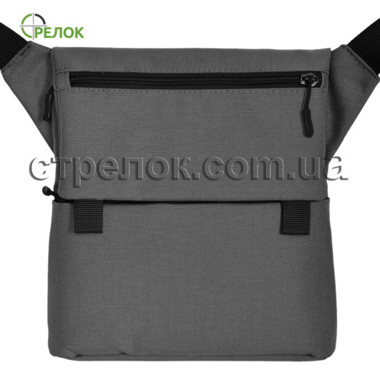 Сумка синтетическая плечевая с кобурой Стрелок СП-5, светло-серая
