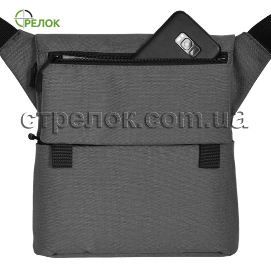 Сумка синтетическая плечевая с кобурой Стрелок СП-5, светло-серая