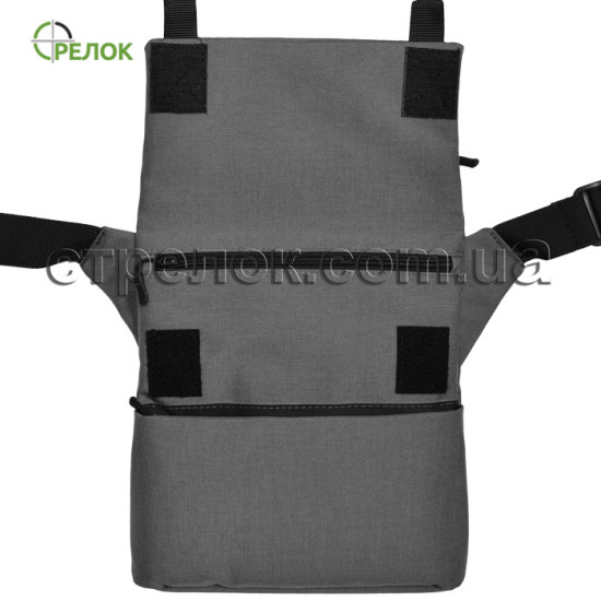 Сумка синтетическая плечевая с кобурой Стрелок СП-5, светло-серая