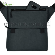 Сумка синтетическая плечевая с кобурой Стрелок СП-5, темно-серая