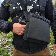 Сумка синтетическая плечевая с кобурой Стрелок СП-6, темно-серая