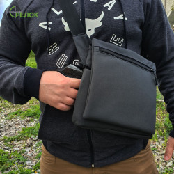 Сумка синтетическая плечевая с кобурой Стрелок СП-6, темно-серая