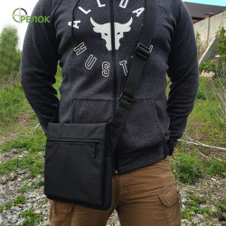 Сумка синтетическая плечевая с кобурой Стрелок СП-7, черная