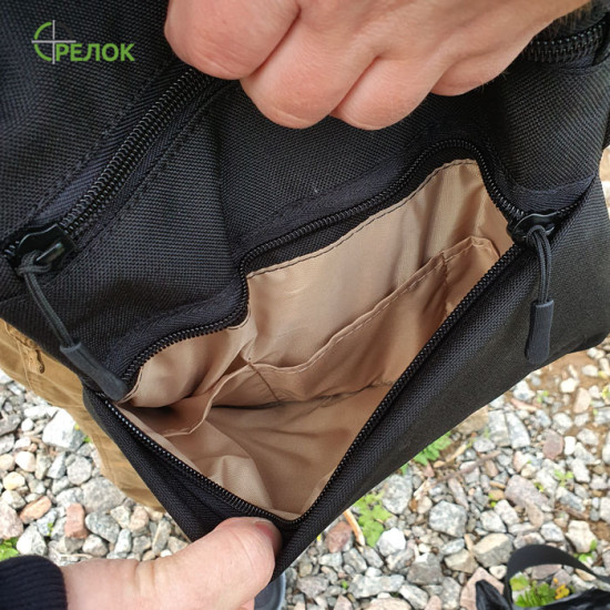 Сумка синтетическая плечевая с кобурой Стрелок СП-7, черная