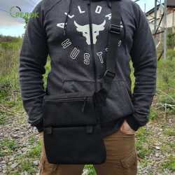 Сумка синтетическая плечевая с кобурой Стрелок СП-8, черная