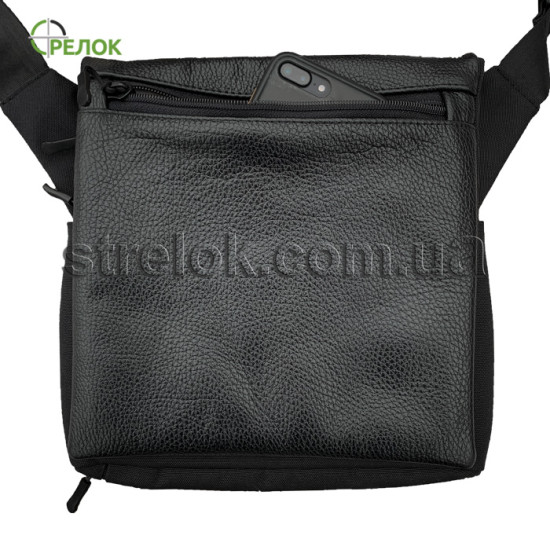 Сумка плечевая с кобурой Стрелок СП-9 кожа/синтетика Сумка плечевая с кобурой Стрелок СП-9 кожа/синтетика