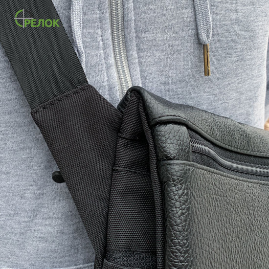 Сумка плечевая с кобурой Стрелок СП-9 кожа/синтетика Сумка плечевая с кобурой Стрелок СП-9 кожа/синтетика