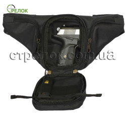 Сумка поясная с кобурой Стрелок, черная