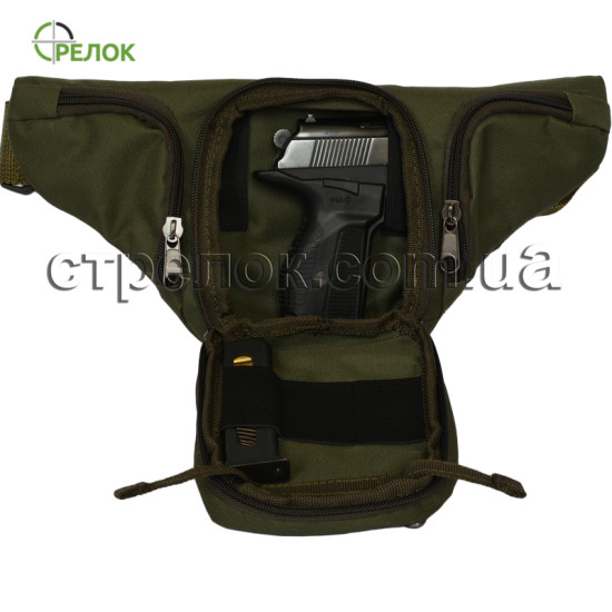 Сумка поясная с кобурой Стрелок, олива