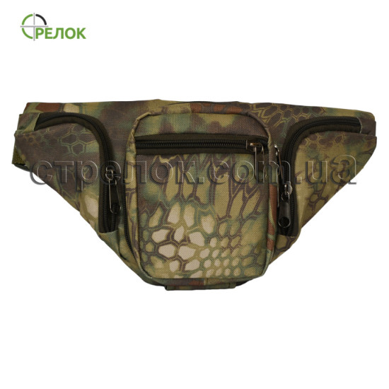 Сумка поясная с кобурой Стрелок, змеиная кожа
