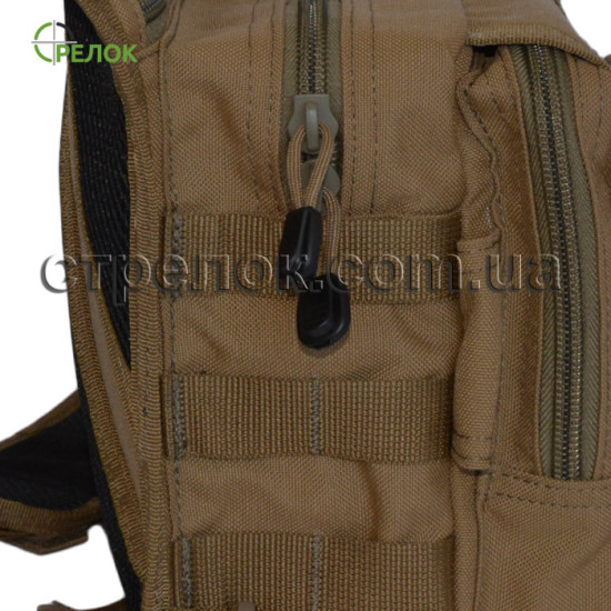 Сумка синтетическая плечевая с кобурой A-line А37, койот