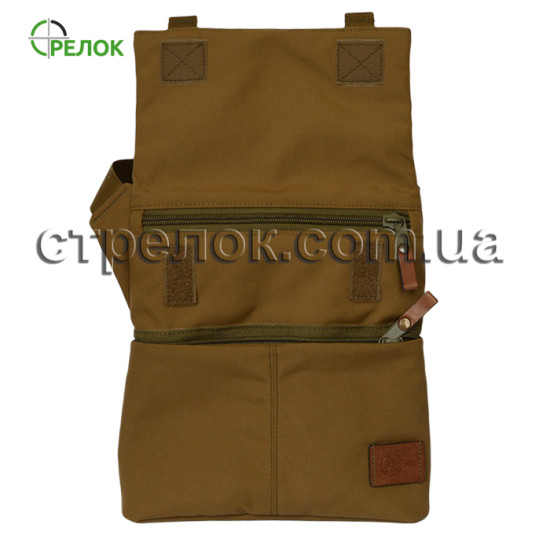 Сумка синтетическая плечевая с кобурой A-line А39, койот