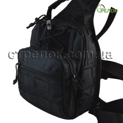 Сумка синтетическая плечевая с кобурой Стрелок СП-1, черная
