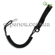 Шнур страховочный спиральный, черный