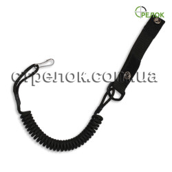 Шнур страховочный спиральный, черный