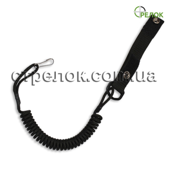 Шнур страховочный спиральный, черный