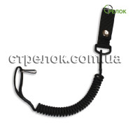 Шнур страховочный спиральный, черный