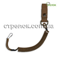 Шнур страховочный спиральный, койот