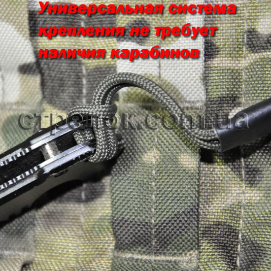 Шнур страховочный спиральный (мягкая петля), камуфляж Шнур страховочный спиральный (мягкая петля), камуфляж