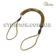 Шнур страховочный спиральный (мягкая петля), койот