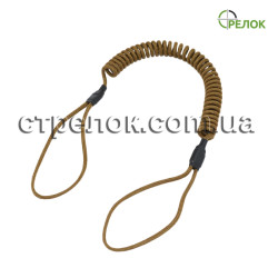 Шнур страховочный спиральный (мягкая петля), койот