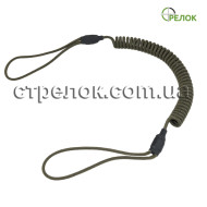 Шнур страховочный спиральный (мягкая петля), олива