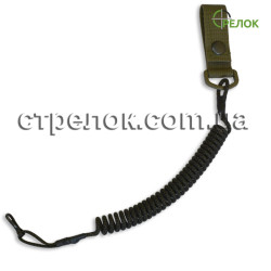 Шнур страховочный спиральный, змея темная