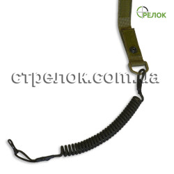 Шнур страховочный спиральный, змея темная