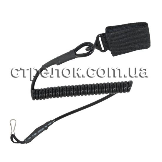 Шнур страховочный спиральный MFH, черный