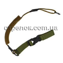 Шнур страховочный спиральный с фастексом, койот